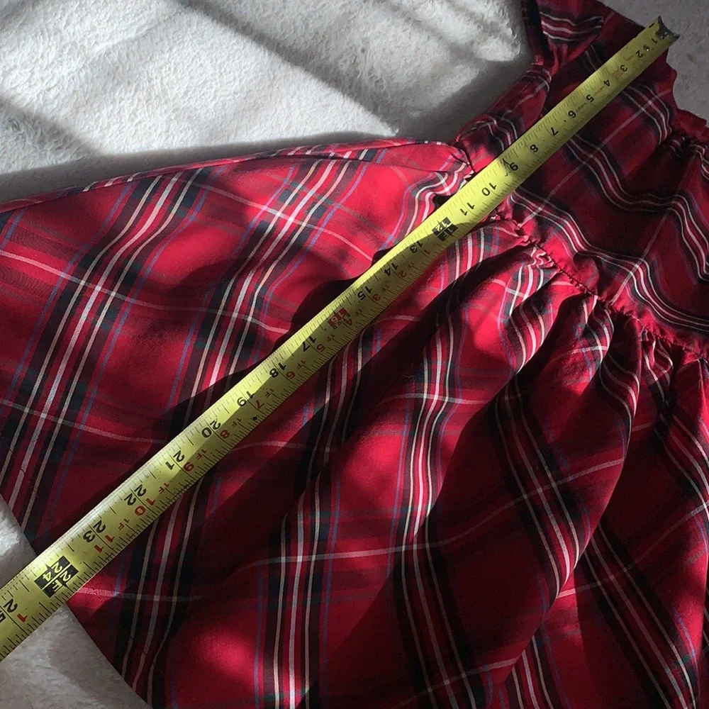 Carter’s Red Plaid Dress 5 Holiday Christmas EUC
